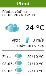 Počasí Ptení - Slunečno.cz