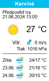 Počasí Karviná - Slunečno.cz