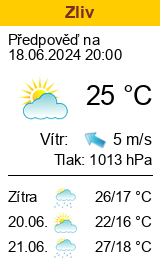 Počasí Zliv - Slunečno.cz