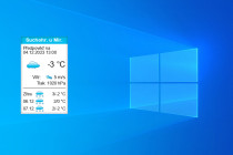 Obrázek pro článek Aplikace Počasí na plochu i pro Windows 10 a 11