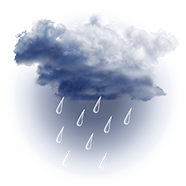 Aktuální počasí pro místo měření Červená - Opava je Déšť
