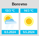 Počasí Borovno - Slunečno.cz
