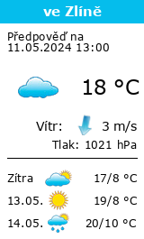 Počasí Zlín - Slunečno.cz