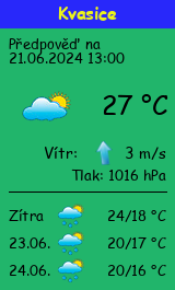 Počasí Kvasice - Slunečno.cz
