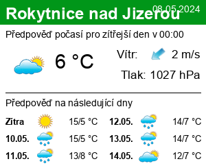 Počasí Rokytnice nad Jizerou - Slunečno.cz